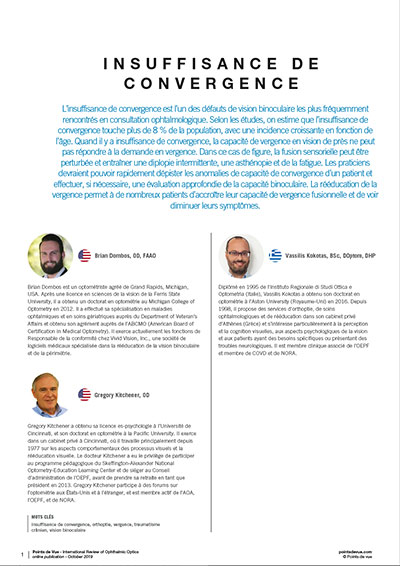 Insuffisance de convergence